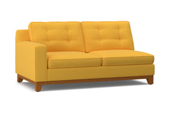 Brentwood Left Arm Apartment Size Sofa :: Leg Finish: Pecan / Configuration: LAF - Chaise on the Left
