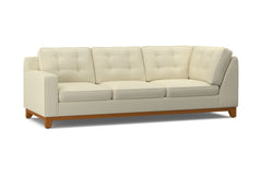 Brentwood Left Arm Corner Sofa :: Leg Finish: Pecan / Configuration: LAF - Chaise on the Left