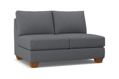 Tuxedo Armless Loveseat :: Leg Finish: Pecan