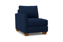 Tuxedo Left Arm Chair :: Leg Finish: Pecan / Configuration: LAF - Chaise on the Left