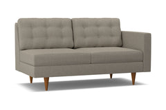 Logan Right Arm Apartment Size Sofa :: Leg Finish: Pecan / Configuration: RAF - Chaise on the Right