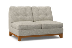 Brentwood Armless Loveseat :: Leg Finish: Pecan