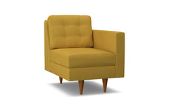 Logan Right Arm Chair :: Leg Finish: Pecan / Configuration: RAF - Chaise on the Right