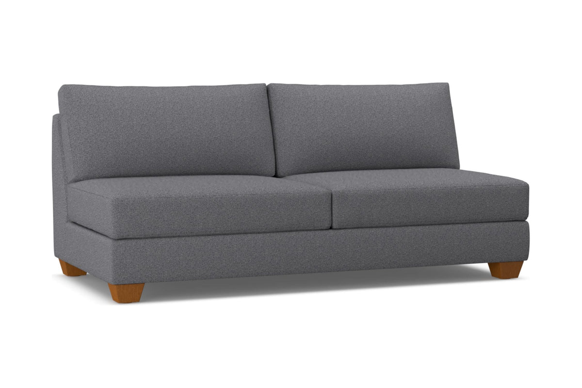 Tuxedo Armless Sofa :: Leg Finish: Pecan – Apt2B