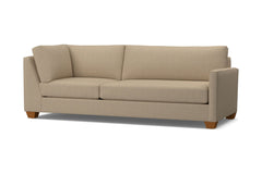 Tuxedo Right Arm Corner Sofa :: Leg Finish: Pecan / Configuration: RAF - Chaise on the Right