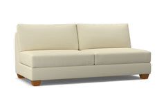 Tuxedo Armless Sofa :: Leg Finish: Pecan