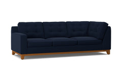 Brentwood Left Arm Corner Sofa :: Leg Finish: Pecan / Configuration: LAF - Chaise on the Left