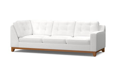 Brentwood Right Arm Corner Sofa :: Leg Finish: Pecan / Configuration: RAF - Chaise on the Right