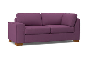 Melrose Left Arm Corner Apt Size Sofa :: Leg Finish: Pecan / Configuration: LAF - Chaise on the Left