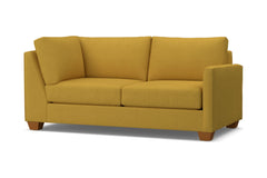 Tuxedo Right Arm Corner Apt Size Sofa :: Leg Finish: Pecan / Configuration: RAF - Chaise on the Right