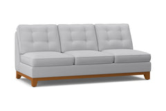 Brentwood Armless Sofa :: Leg Finish: Pecan