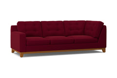 Brentwood Left Arm Corner Sofa :: Leg Finish: Pecan / Configuration: LAF - Chaise on the Left