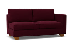 Catalina Right Arm Apartment Size Sofa :: Leg Finish: Pecan / Configuration: RAF - Chaise on the Right