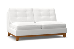 Brentwood Armless Apartment Size Sofa :: Leg Finish: Pecan