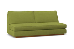 Harper Armless Sofa w/ Benchseat :: Leg Finish: Pecan