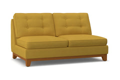 Brentwood Armless Apartment Size Sofa :: Leg Finish: Pecan