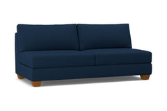 Tuxedo Armless Sofa :: Leg Finish: Pecan