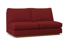 Harper Armless Apartment Size Sofa :: Leg Finish: Pecan