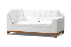 Brentwood Right Arm Corner Loveseat :: Leg Finish: Pecan / Configuration: RAF - Chaise on the Right