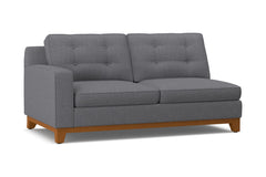 Brentwood Left Arm Apartment Size Sofa :: Leg Finish: Pecan / Configuration: LAF - Chaise on the Left