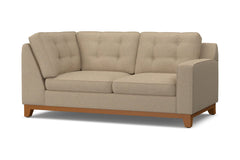 Brentwood Right Arm Corner Loveseat :: Leg Finish: Pecan / Configuration: RAF - Chaise on the Right