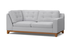 Brentwood Right Arm Corner Apt Size Sofa :: Leg Finish: Pecan / Configuration: RAF - Chaise on the Right