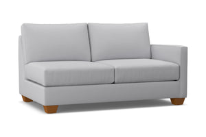 Tuxedo Right Arm Apartment Size Sofa :: Leg Finish: Pecan / Configuration: RAF - Chaise on the Right