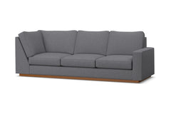 Harper Right Arm Corner Sofa :: Leg Finish: Pecan / Configuration: RAF - Chaise on the Right