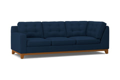 Brentwood Left Arm Corner Sofa :: Leg Finish: Pecan / Configuration: LAF - Chaise on the Left