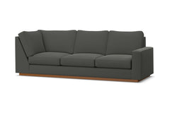 Harper Right Arm Corner Sofa :: Leg Finish: Pecan / Configuration: RAF - Chaise on the Right