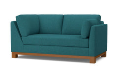 Avalon Right Arm Corner Apt Size Sofa :: Leg Finish: Pecan / Configuration: RAF - Chaise on the Right