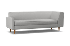 Monroe Left Arm Corner Sofa :: Leg Finish: Pecan / Configuration: LAF - Chaise on the Left