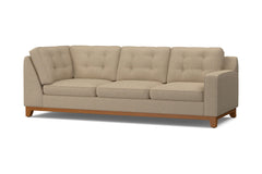 Brentwood Right Arm Corner Sofa :: Leg Finish: Pecan / Configuration: RAF - Chaise on the Right