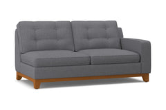 Brentwood Right Arm Apartment Size Sofa :: Leg Finish: Pecan / Configuration: RAF - Chaise on the Right