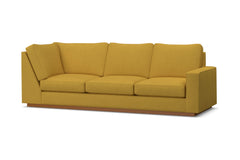 Harper Right Arm Corner Sofa :: Leg Finish: Pecan / Configuration: RAF - Chaise on the Right