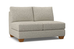 Tuxedo Armless Loveseat :: Leg Finish: Pecan