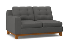 Brentwood Left Arm Loveseat :: Leg Finish: Pecan / Configuration: LAF - Chaise on the Left