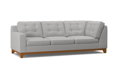 Brentwood Left Arm Corner Sofa :: Leg Finish: Pecan / Configuration: LAF - Chaise on the Left