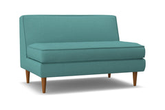 Monroe Armless Loveseat :: Leg Finish: Pecan