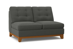 Brentwood Armless Loveseat :: Leg Finish: Pecan