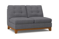 Brentwood Armless Loveseat :: Leg Finish: Pecan