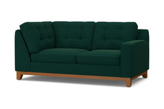 Brentwood Right Arm Corner Loveseat :: Leg Finish: Pecan / Configuration: RAF - Chaise on the Right