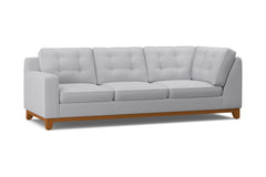 Brentwood Left Arm Corner Sofa :: Leg Finish: Pecan / Configuration: LAF - Chaise on the Left