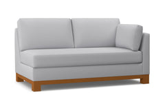 Avalon Right Arm Apartment Size Sofa :: Leg Finish: Pecan / Configuration: RAF - Chaise on the Right