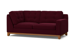 Brentwood Right Arm Corner Apt Size Sofa :: Leg Finish: Pecan / Configuration: RAF - Chaise on the Right