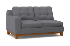 Brentwood Left Arm Loveseat :: Leg Finish: Pecan / Configuration: LAF - Chaise on the Left