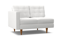 Logan Left Arm Loveseat :: Leg Finish: Pecan / Configuration: LAF - Chaise on the Left
