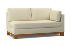 Avalon Right Arm Apartment Size Sofa :: Leg Finish: Pecan / Configuration: RAF - Chaise on the Right