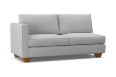 Catalina Left Arm Apartment Size Sofa :: Leg Finish: Pecan / Configuration: LAF - Chaise on the Left