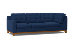 Brentwood Left Arm Corner Sofa :: Leg Finish: Pecan / Configuration: LAF - Chaise on the Left